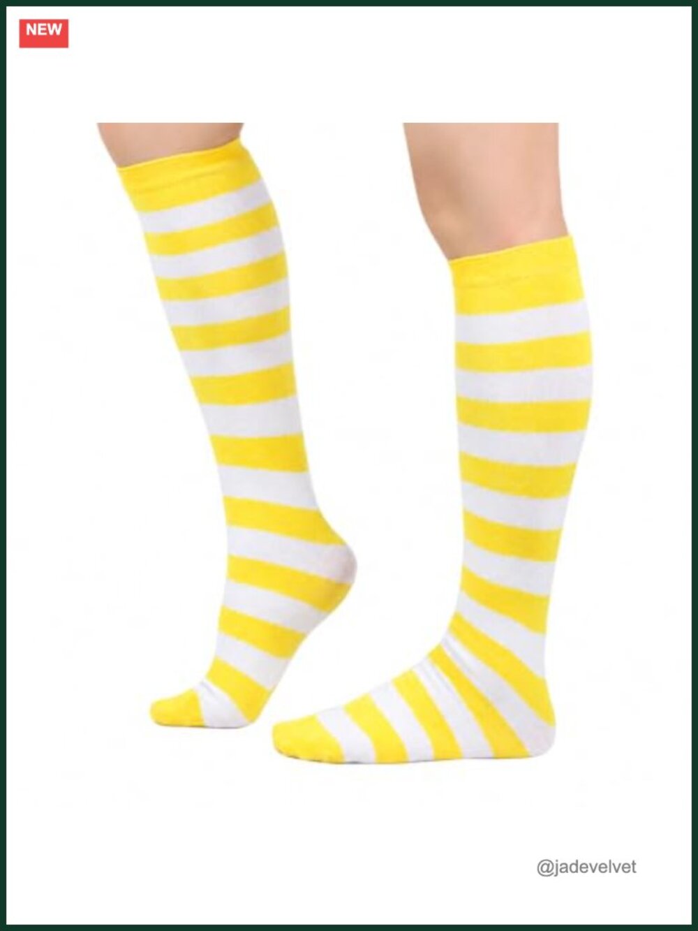 Knee High Striped Socks Novelty Costume Women